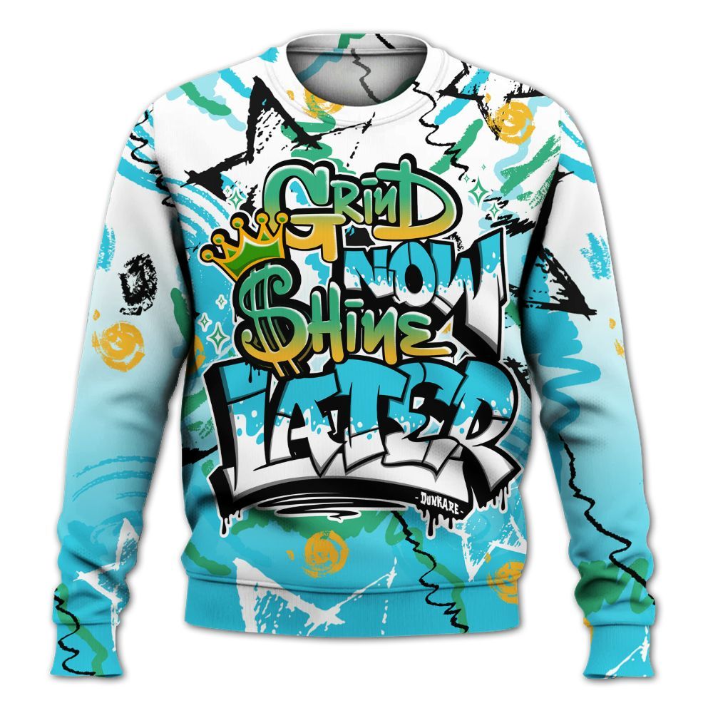 Sweatshirt To Match Dunk Chunky Dunky - Grind Shine Later Drip All Over Print