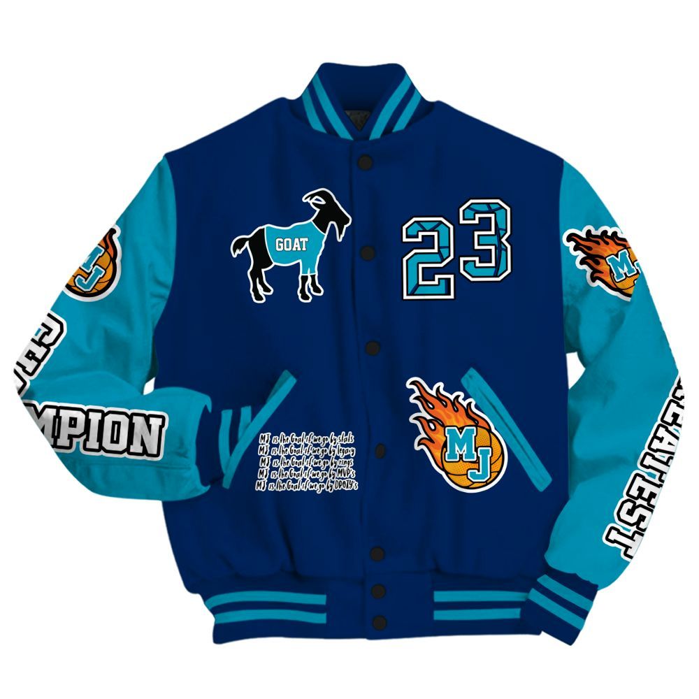 Varsity Jacket To Match Kobe 5 X-Ray - 23 G.0.A.T Jump Up Basketball All Over Print