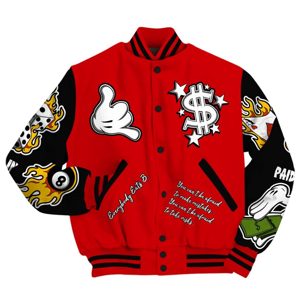 Varsity Jacket To Match Ja 2 Halloween - Everybody Paid In Full Graphic All Over Print