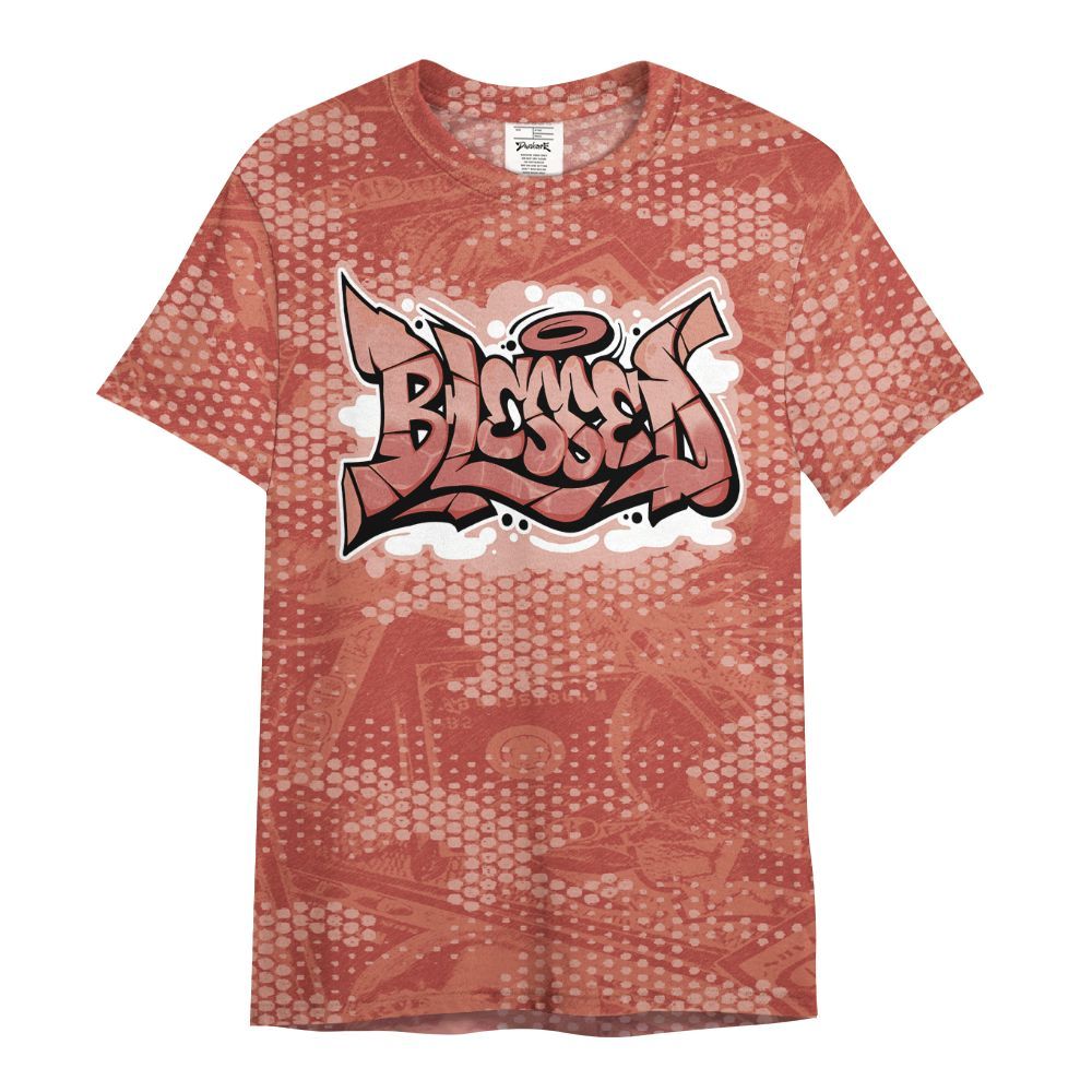 Shirt To Match Dune Red 13s - Blessing Graphic Banknotes All Over Print