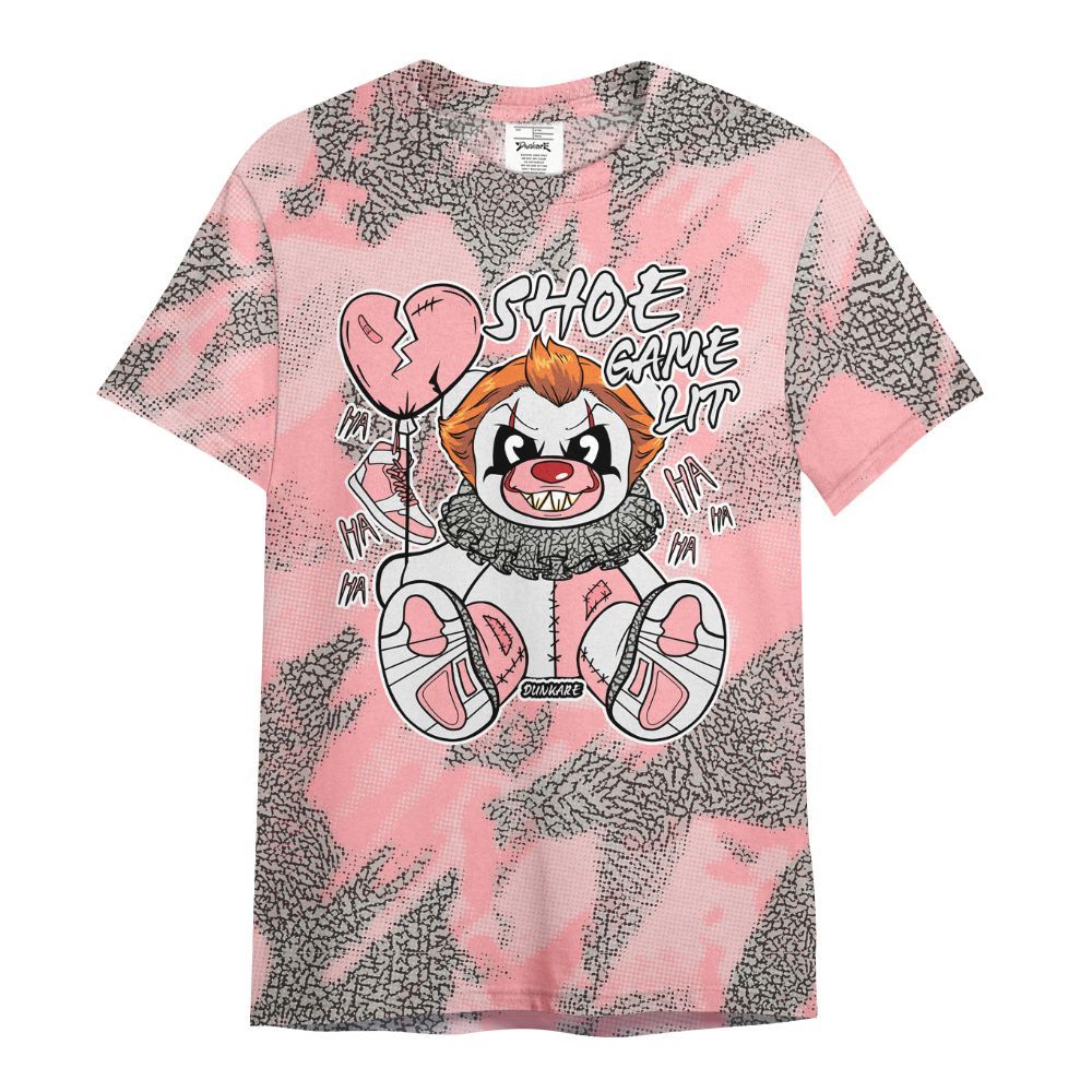 Shirt To Match Retro Wings 3s - Shoe Game Bear Abstract Halftone All Over Print