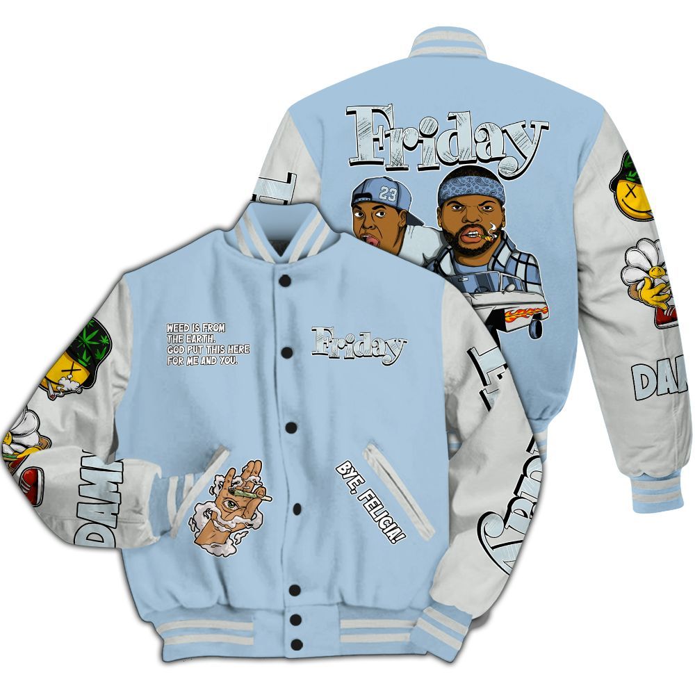 Varsity Jacket To Match Forget Me Not 4s Shirt, Friday Sneaker Stress Style All Over Print