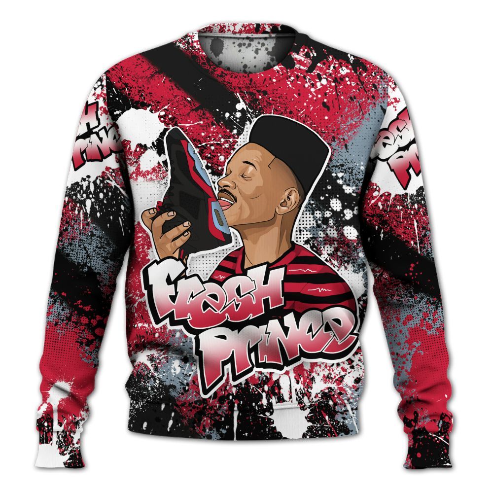 Sweatshirt To Match Retro Infrared Salesman 6s - Fresh Sneaker Lick All Over Print