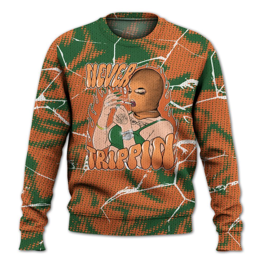 Knitted Sweater To Match Low Miami 5s - Ne'er Trippin' Unique Crack