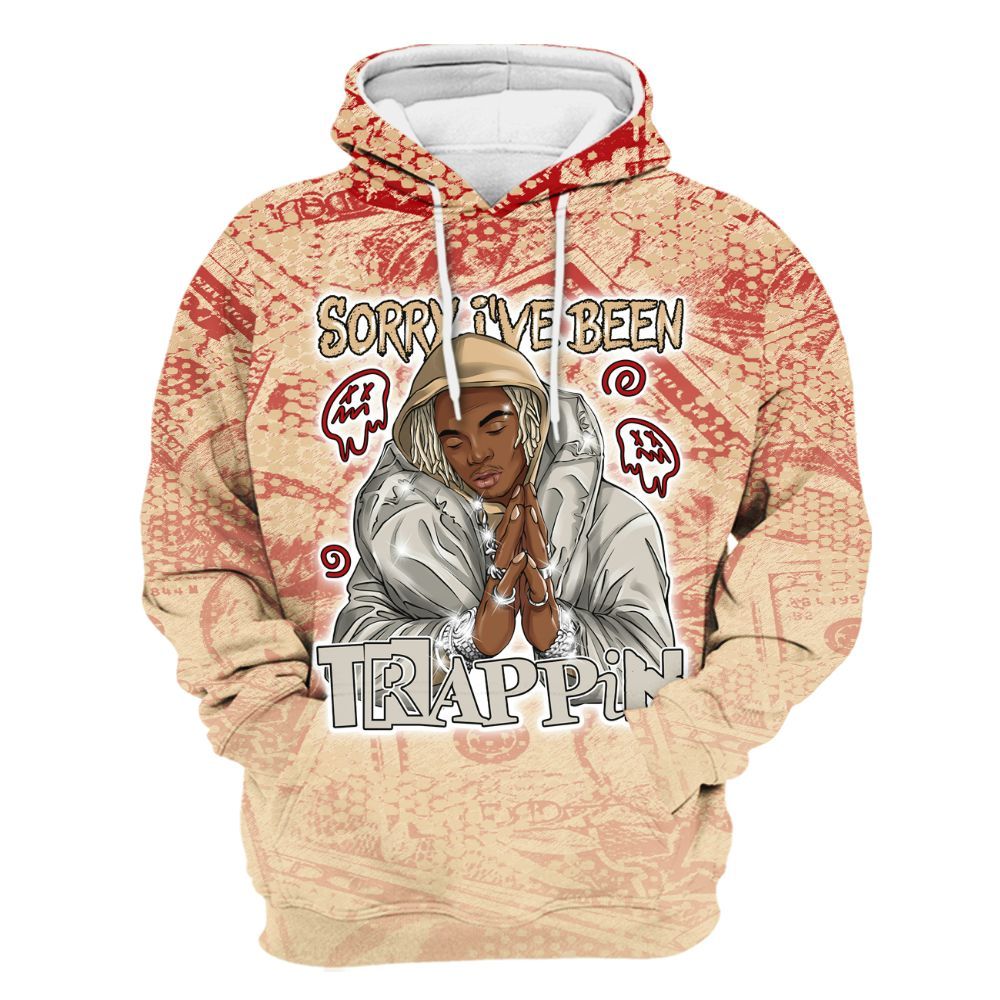 Hoodie To Match Dunk Low Strawberry Waffle - Trappin' Banknote All Over Print