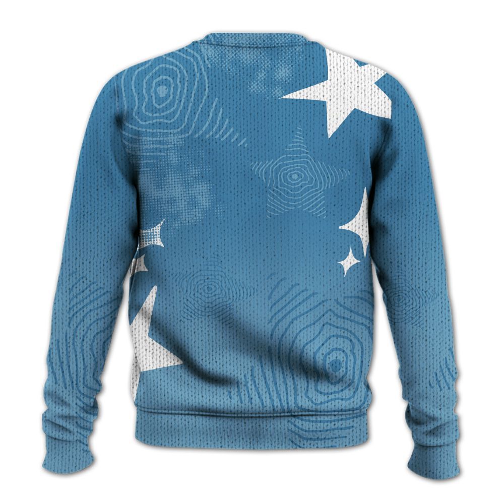 Knitted Sweater To Match High OG UNC Reimagined 1s - Sneakerz Girlz Unique Starz