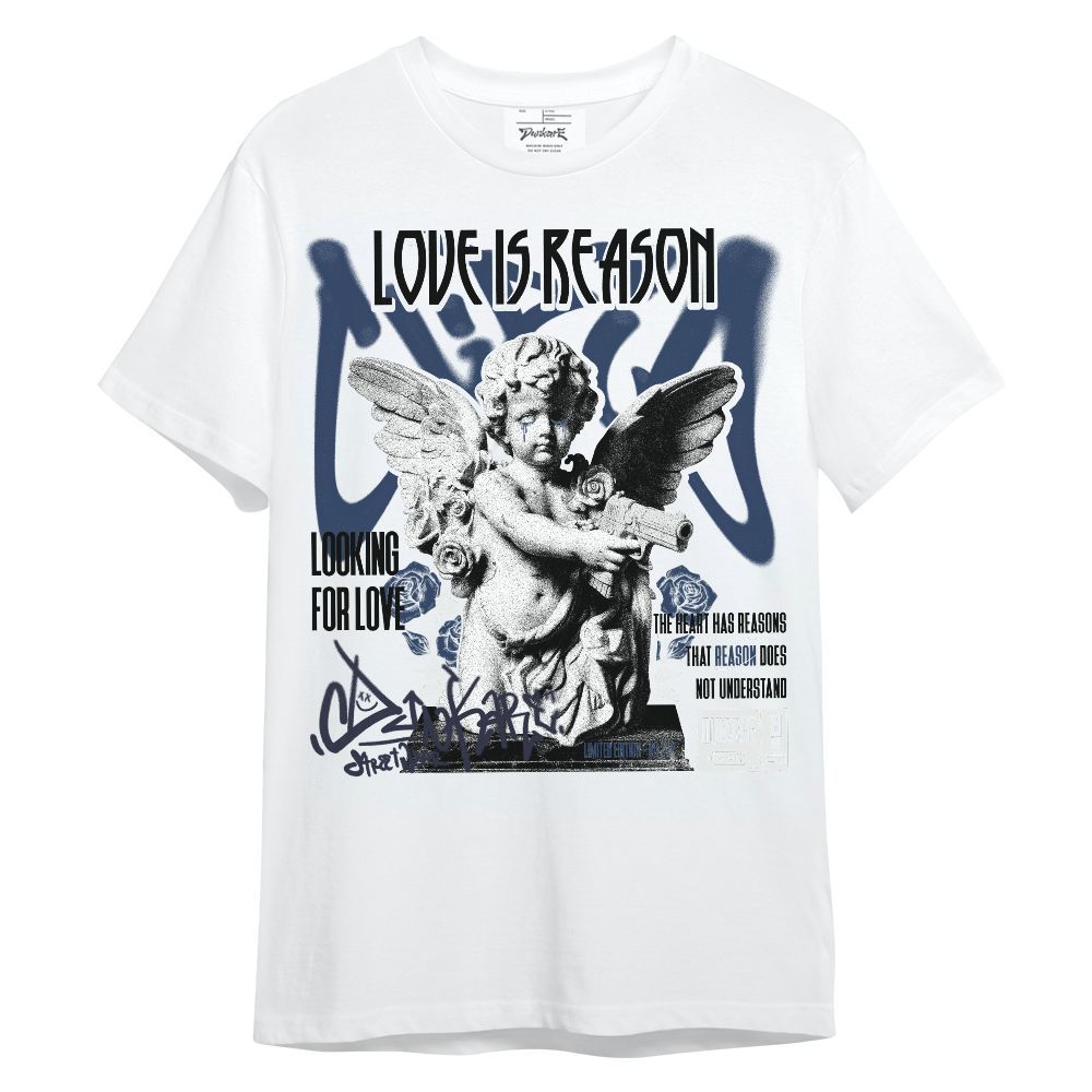 Shirt To Match Low 85 Metallic Blue 1s - Love Is Reason Unisex Shirt