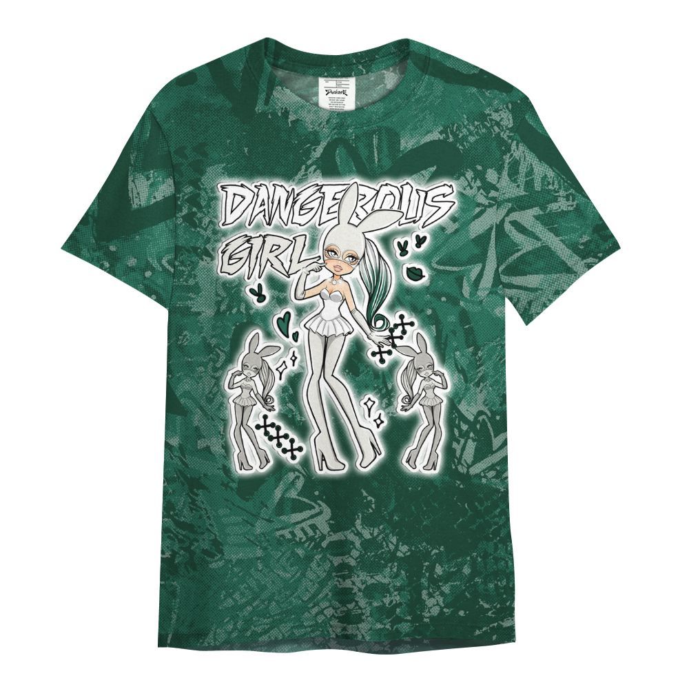 Shirt To Match Oxidized Green 4s - Dangerous.Girl Heart Grunge All Over Print