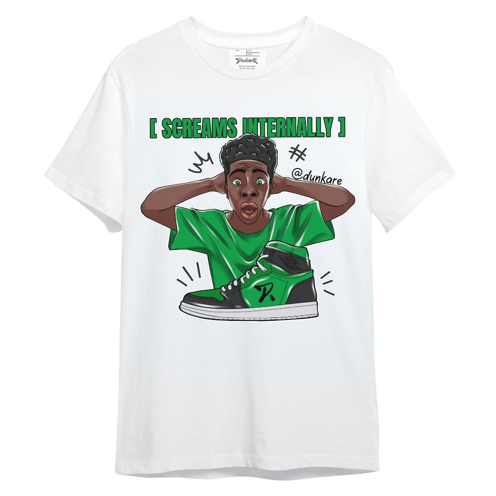 Shirt To Match Low Lucky Green 1s - Scream Internally Unisex Shirt