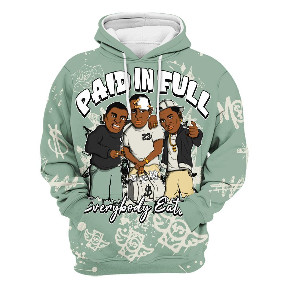Hoodie To Match Joins Year Of The Snake 5s - Everybody Paid In Full Crayon All Over Print