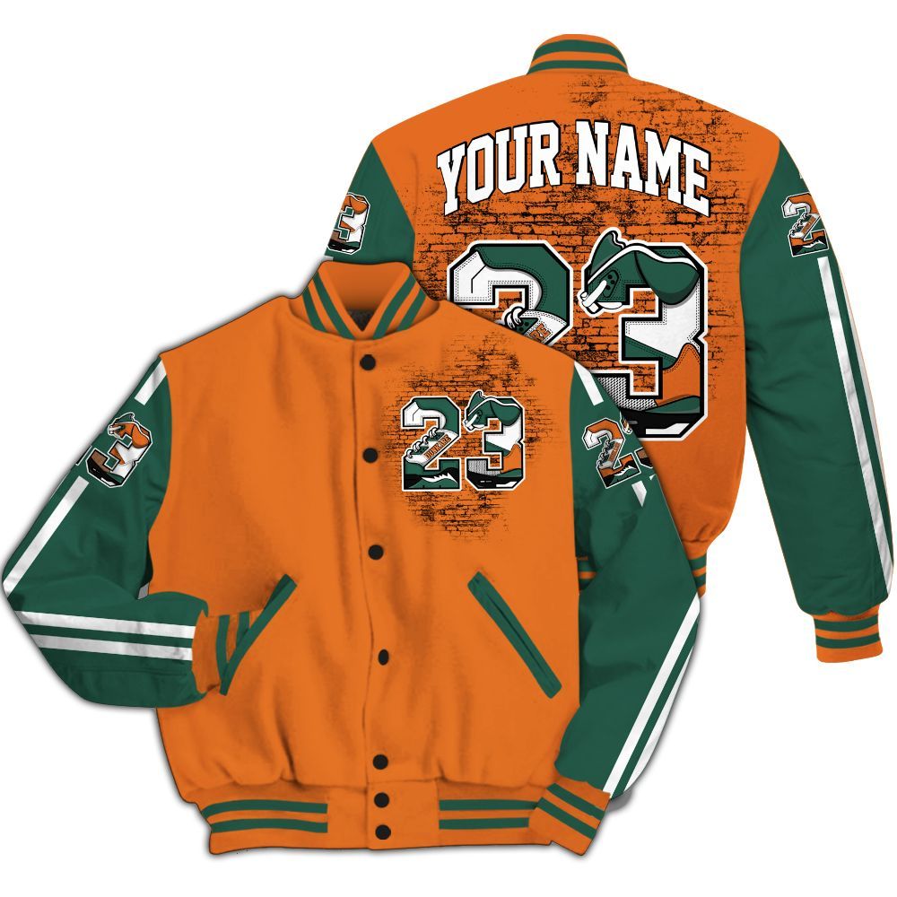 Varsity Jacket To Match Dunk Low Ceramic - Custom Name Number 23 5s All Over Print