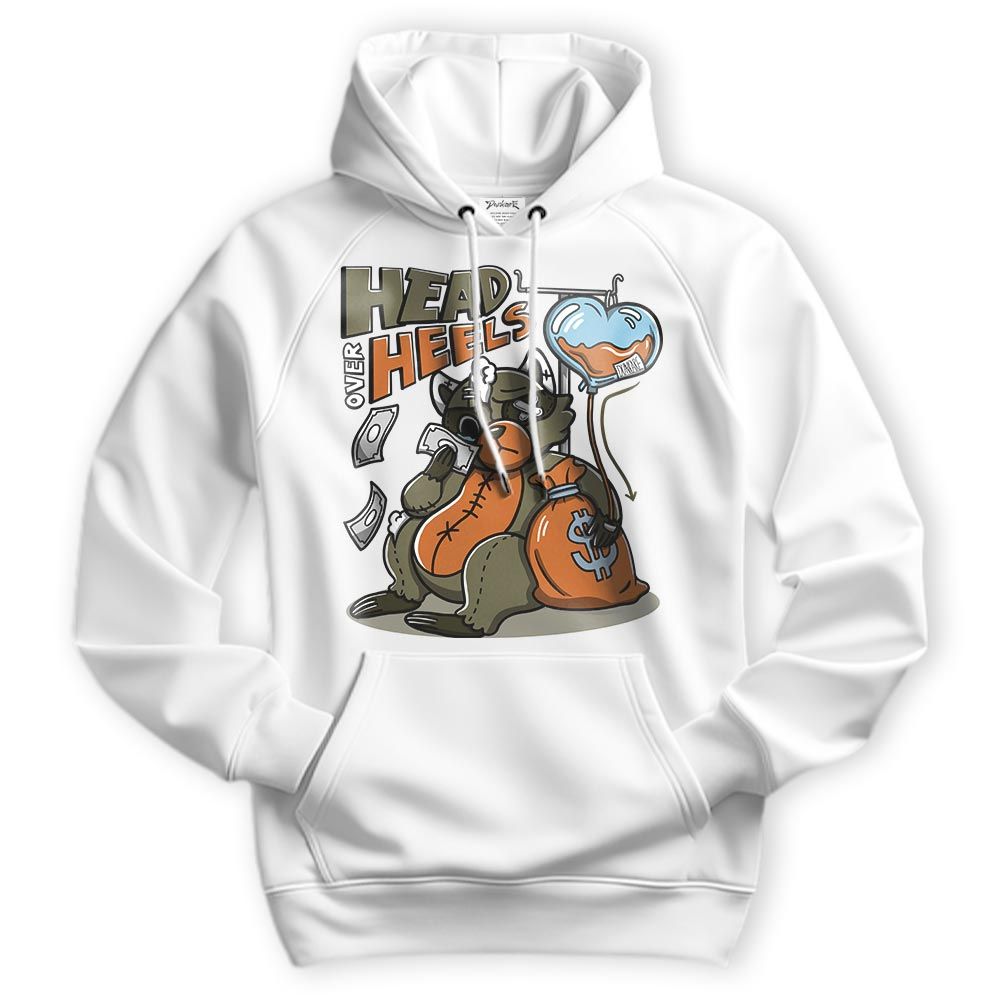 Sweatshirt To Match Hoodie Head Over Heels Raccoon, Olive 5s Hoodie To Match Sneaker 2404 DNY