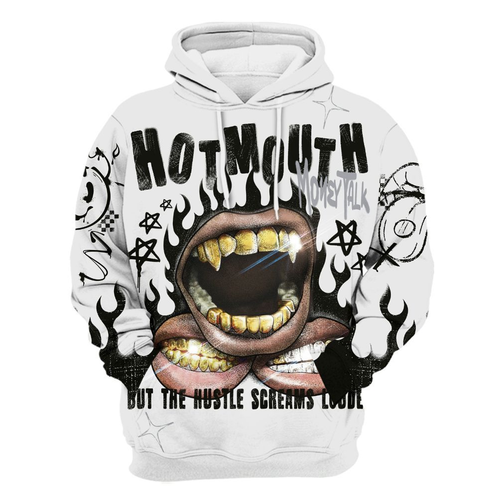 Hoodie To Match Baroque Brown 12s - Mouth Burning Street Style All Over Print