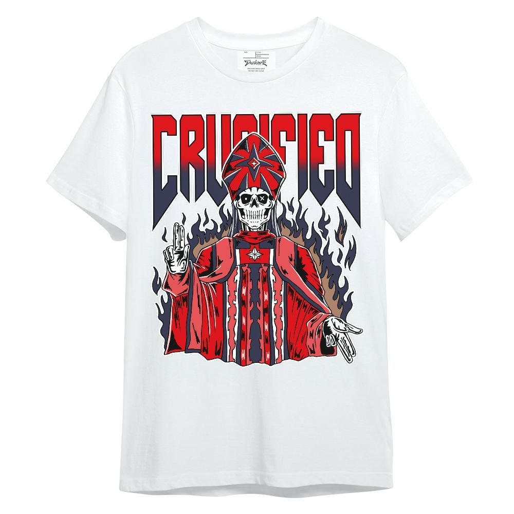 Shirt To Match Low OG Howard Bison 1s - Crucified Skeleton Unisex Shirt