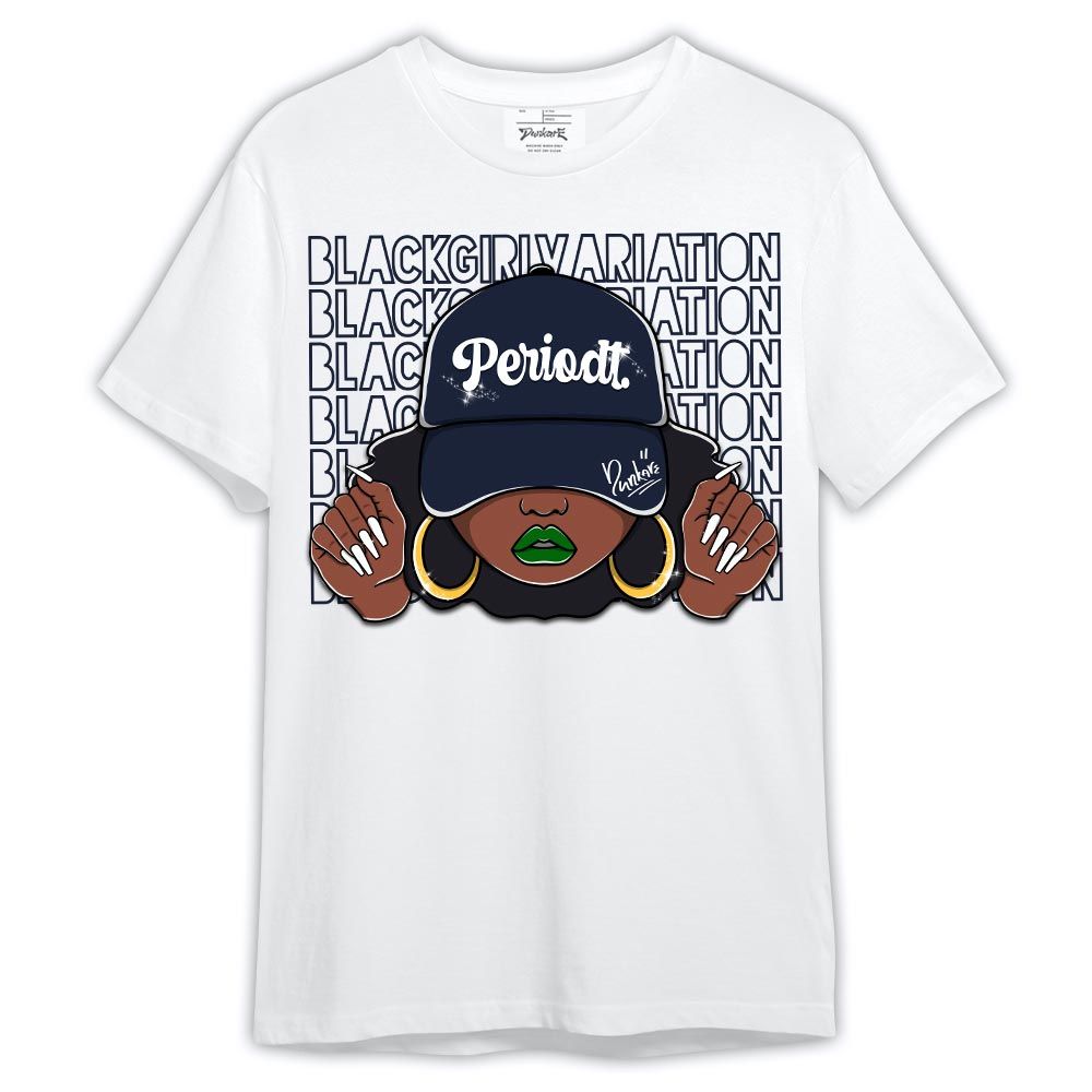 Shirt To Match Midnight Navy 13s - Black Girl Variation Shirt Outfit 1405 NCT