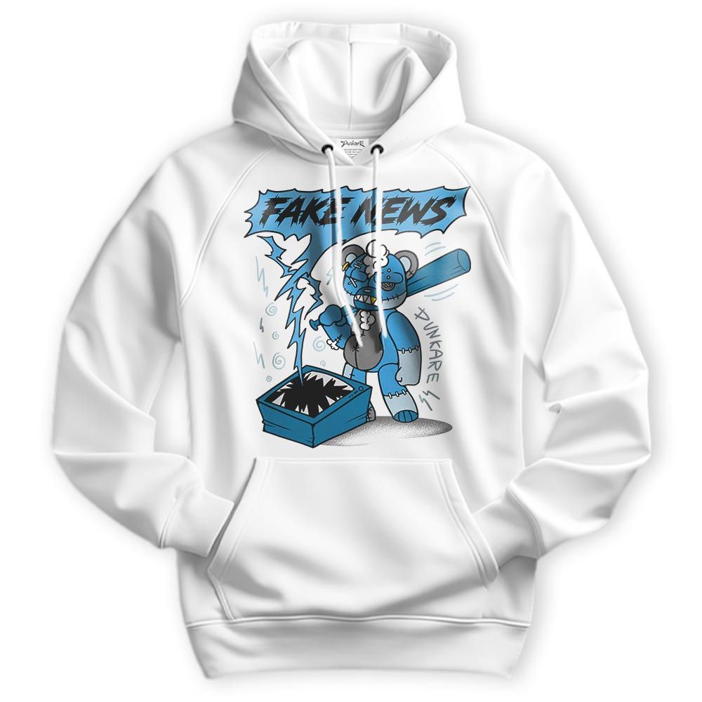 Sweatshirt To Match Powder Blue 9s Hoodie - False News Hugz Hoodie Unisex