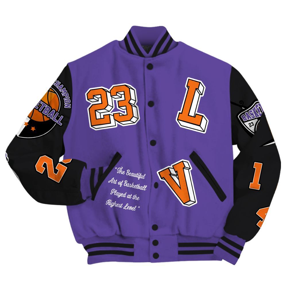 Varsity Jacket To Match Air Max Waffle SP Voltage Purple - The GOAT Got Em Streetwear All Over Print