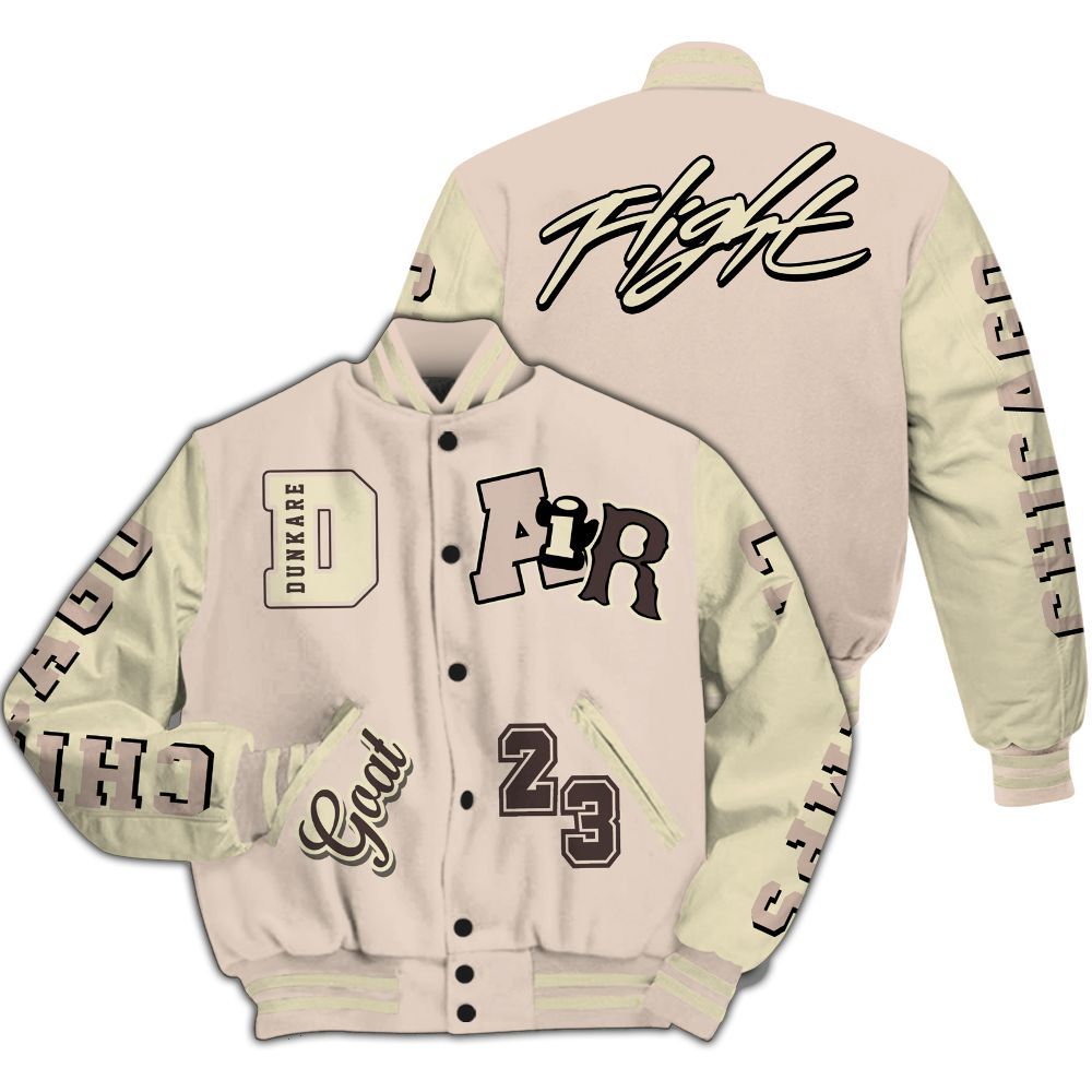 Varsity Jacket To Match A Ma Maniere X Fossil Stone 4s - AIR Number 23 GOAT All Over Print