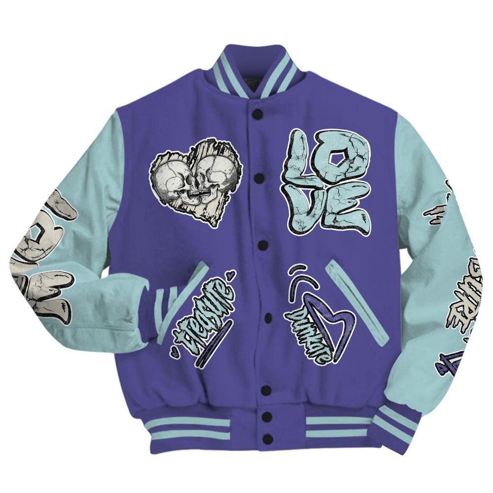 Varsity Jacket To Match Air Ship PE Hornets - Skull Bear All Over Print