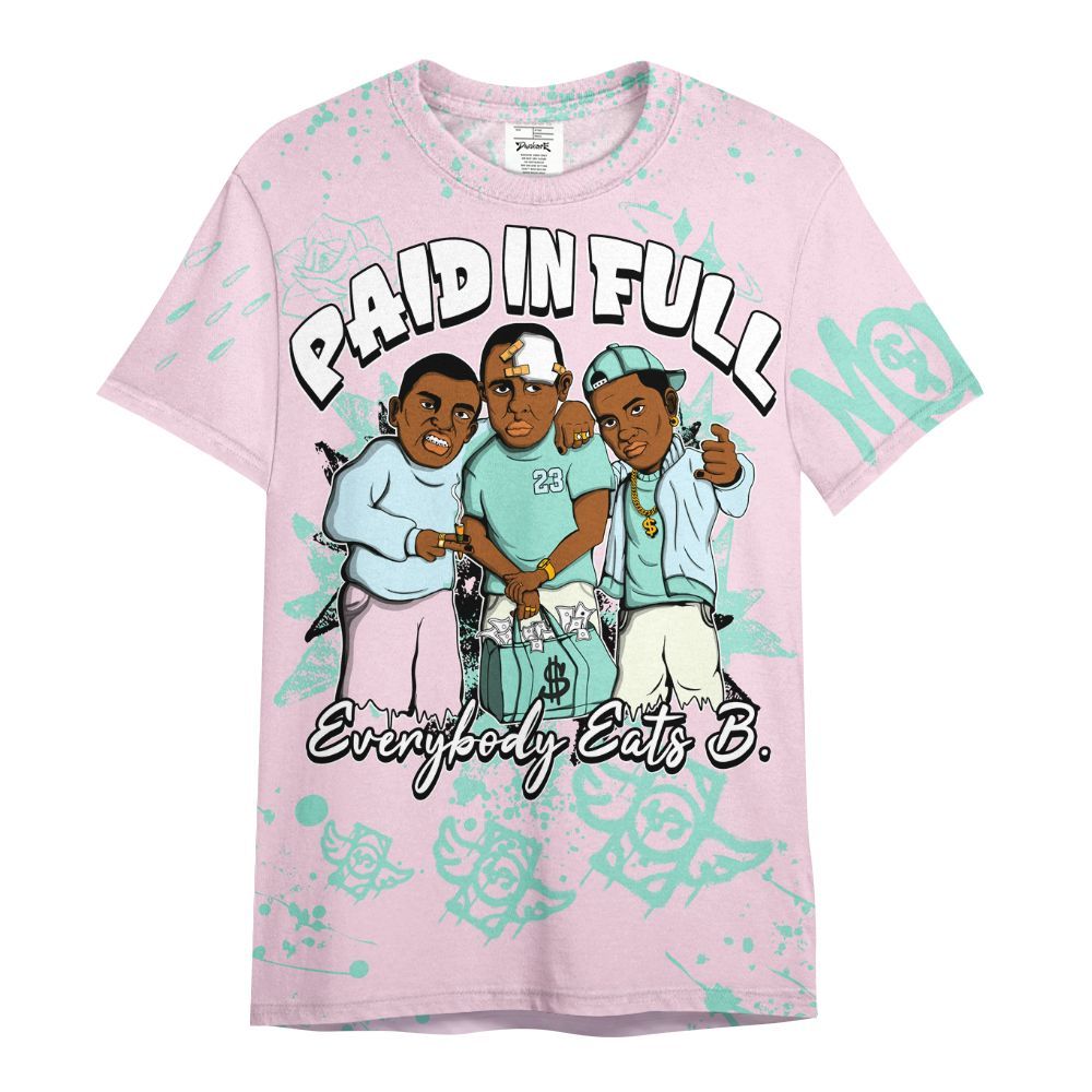 Shirt To Match Retro Easter 5s - Everybody Paid In Full Crayon All Over Print
