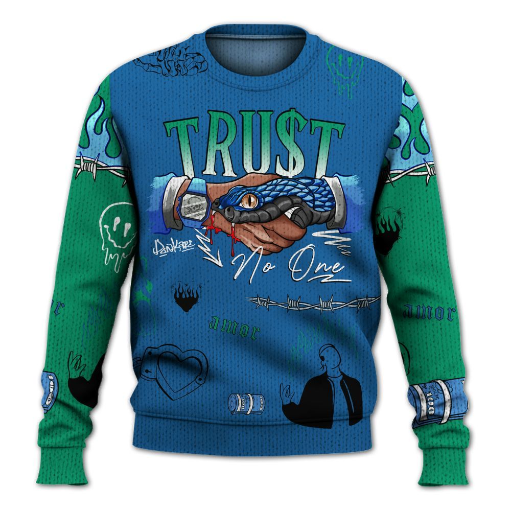 Sweater To Match 95 Big Bubble Slate - Snake Trust No One Graphic