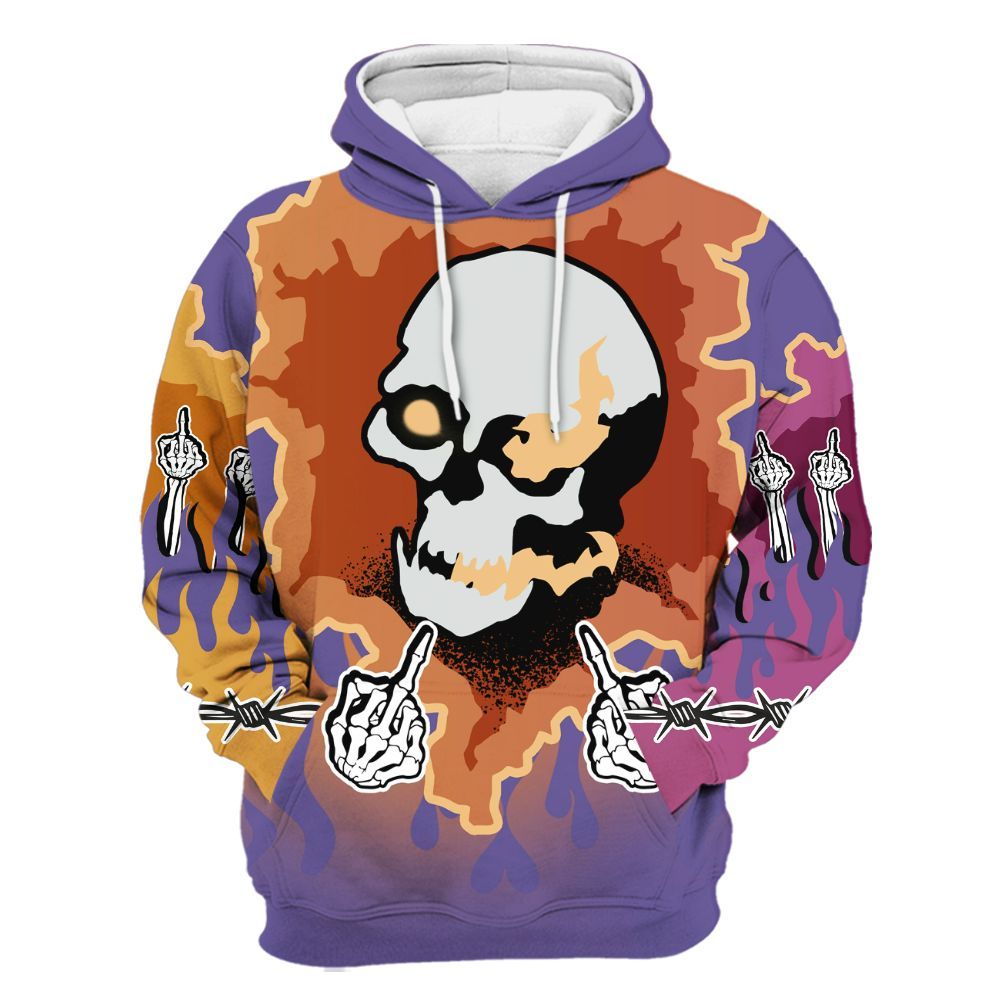 Hoodie To Match Book Sunset 1s - F Around Find Out Graphic Trapped All Over Print