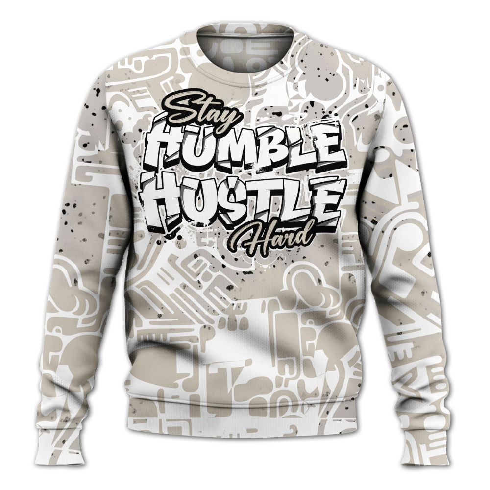 Sweatshirt To Match Retro Reverse Metallic 5s - Humble Hustle Doodle Retro All Over Print