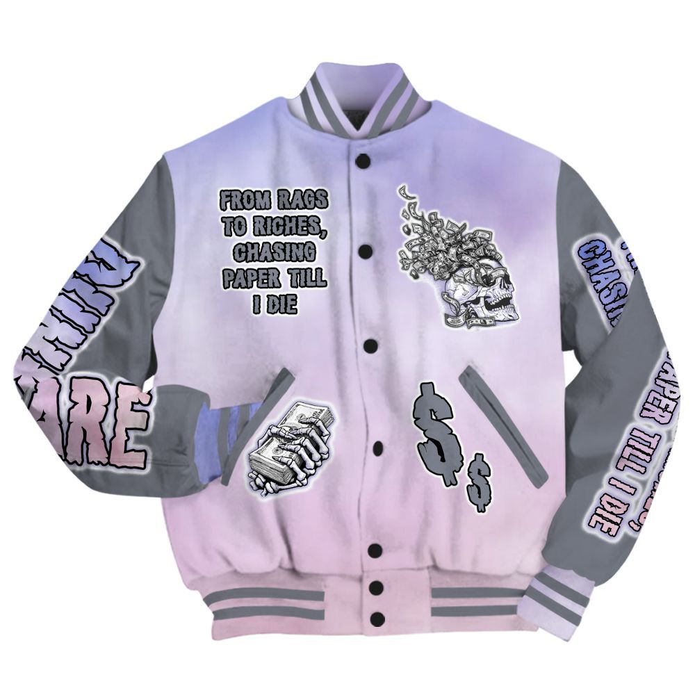 Varsity Jacket To Match Zen Master 4s - From Rags To Riches All Over Print