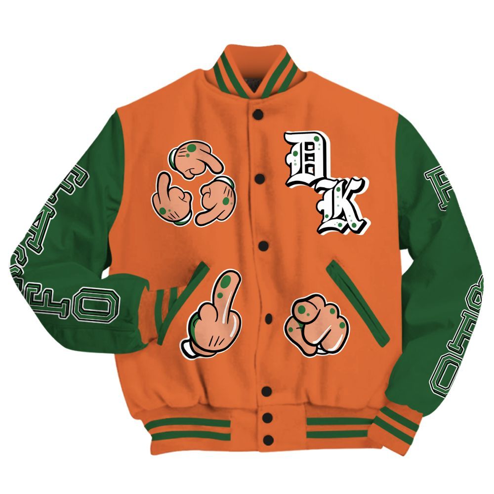 Varsity Jacket To Match Low Miami 5s - F Around Find Out Graphic All Over Print