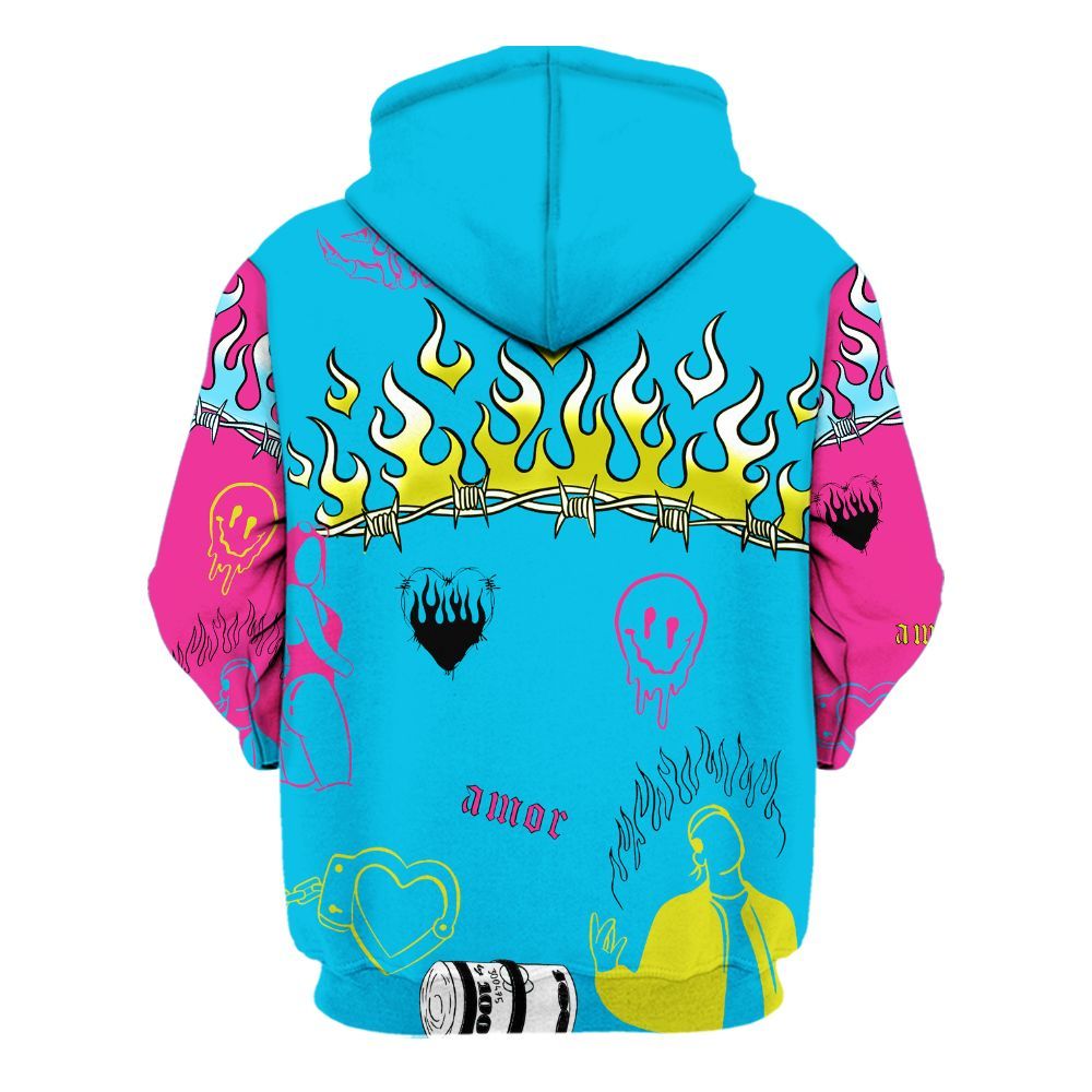 Hoodie To Match Tokyo Nights Stewie 3s - Snake Trust No One All Over Print