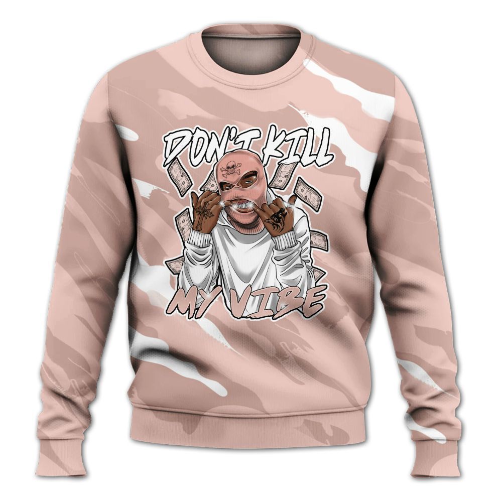 Sweatshirt To Match Low Legend Pink 11s - Vibe.Unique Colored All Over Print