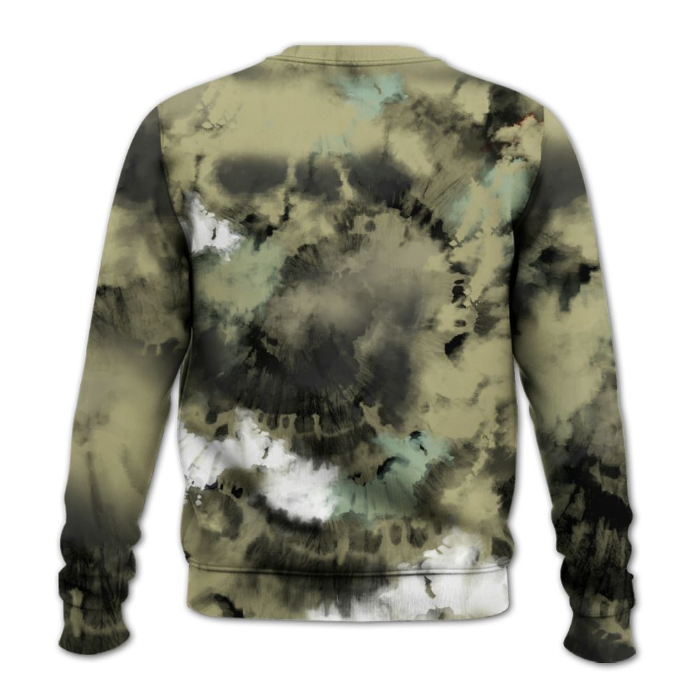 Sweatshirt To Match Dunk Low Suede Olive Aura - God Blessed Tie Dye All Over Print