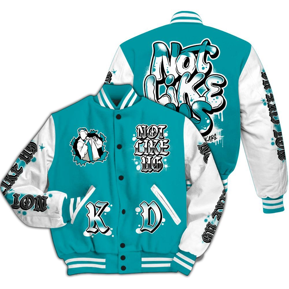 Varsity Jacket To Match Air Griffey Max Aquamarine 1s - None Like Us Graphic All Over Print