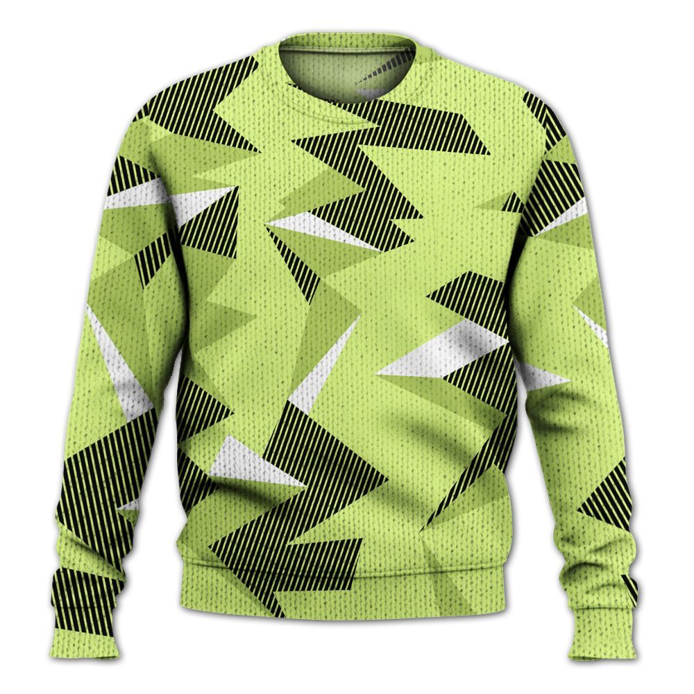 Knitted Sweater To Match Air Max SNDR Volt - Geometric Camouflage Pattern