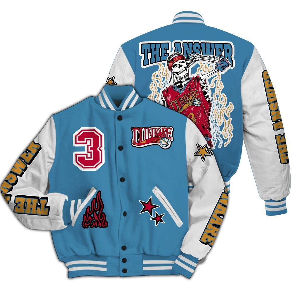 Varsity Jacket To Match GS Messy Room 4s - Allen Answer Skeleton All Over Print