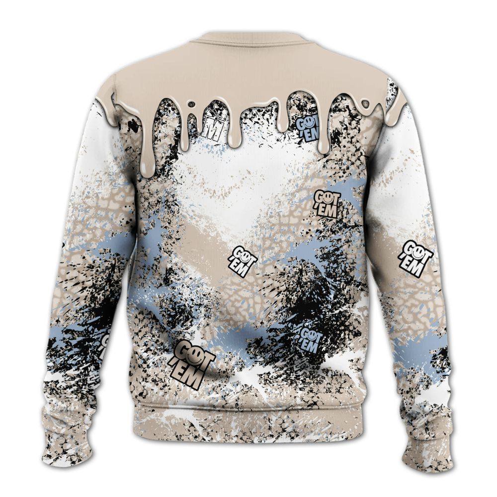 Sweatshirt To Match Desert Sand 3s - Dripping 23 Drip All Over Print