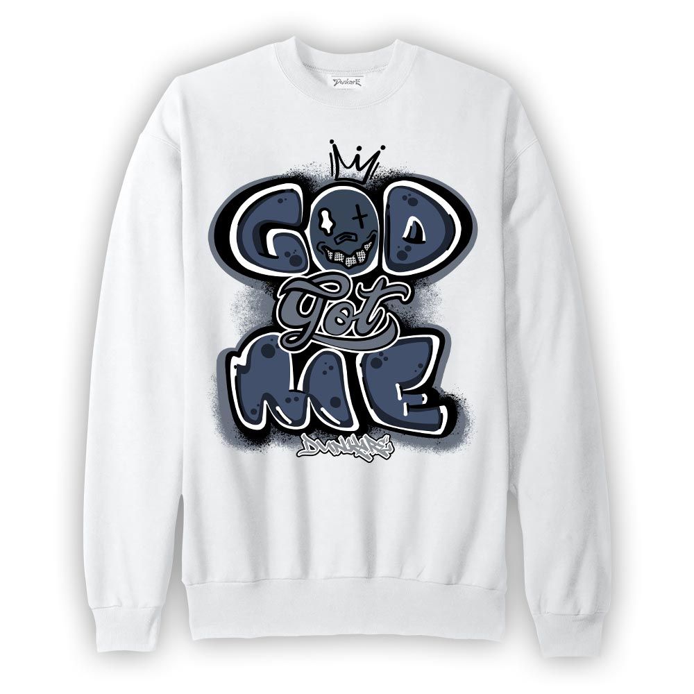 Sweatshirt To match Low Diffused Blue 11s Sweatshirt - God Got Graffiti Graphic