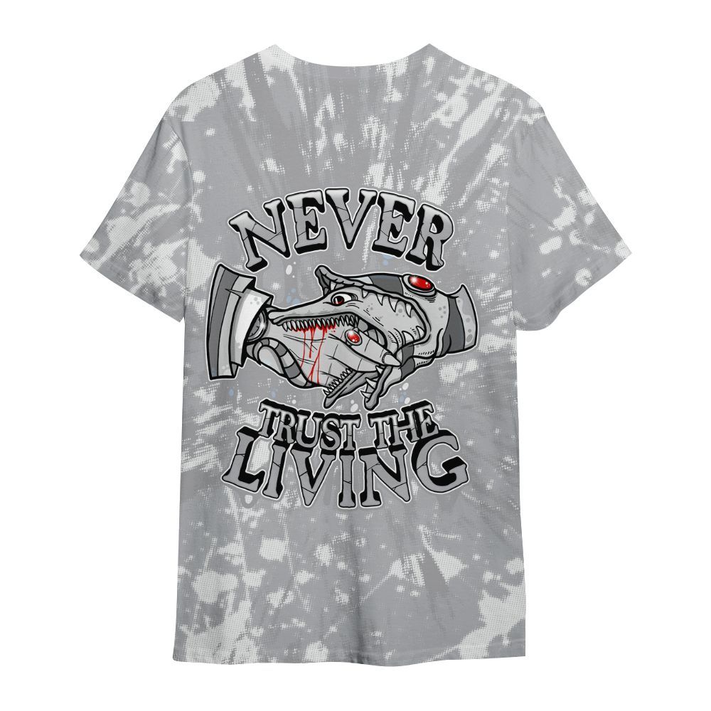 Shirt To Match Low OG Wolf Grey 1s - Never Trusting Living Graphic Halloween All Over Print