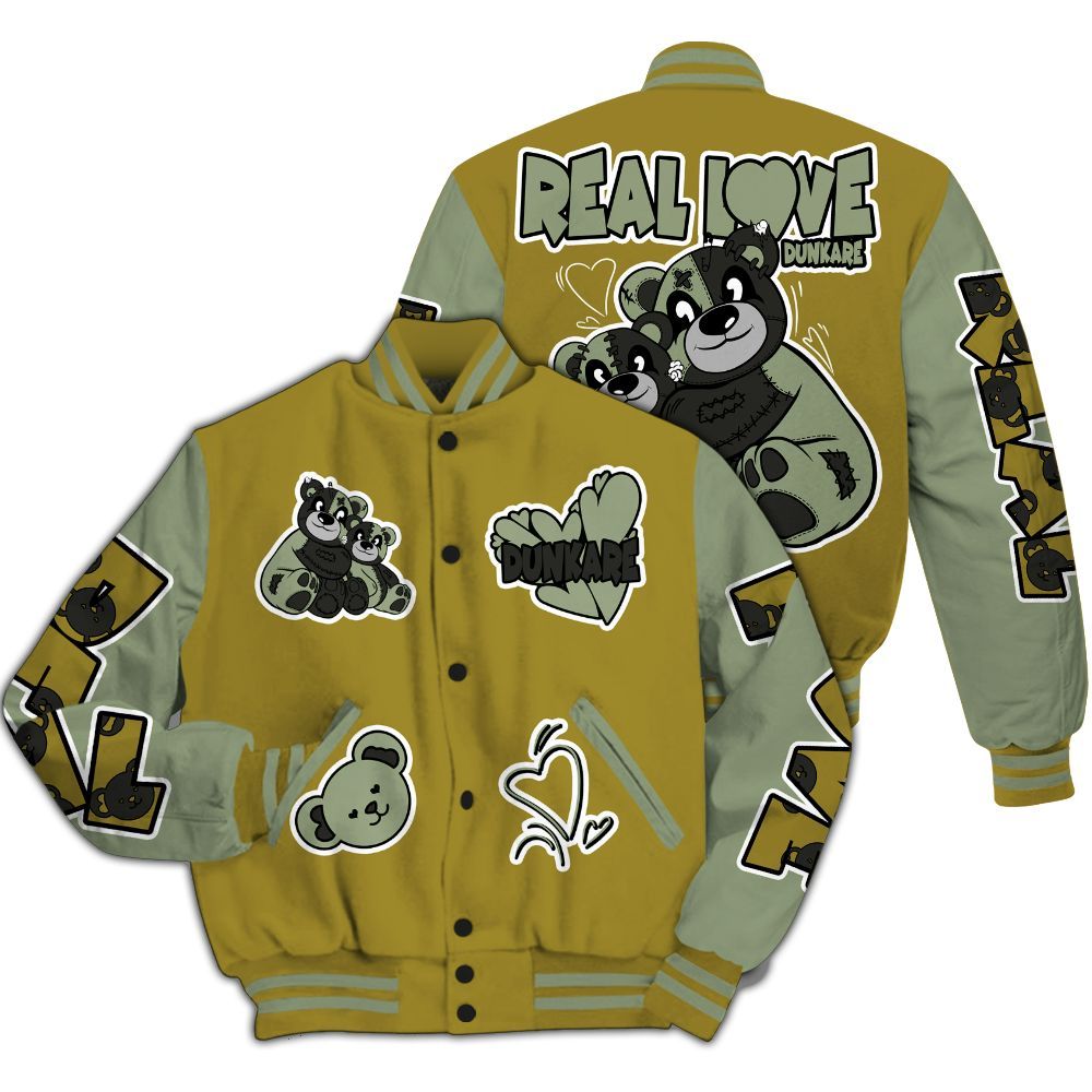 Varsity Jacket To Match Air Flightposite Metallic Gold - Sincere Fondness Bear All Over Print