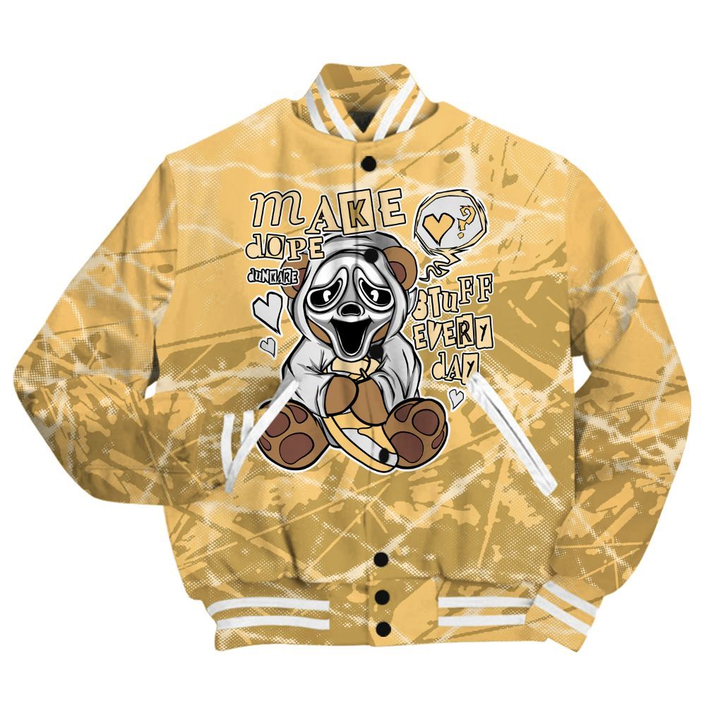Varsity Jacket To Match Craft Paris 6s Shirt - Make Dopes Bear Profound All Over Print