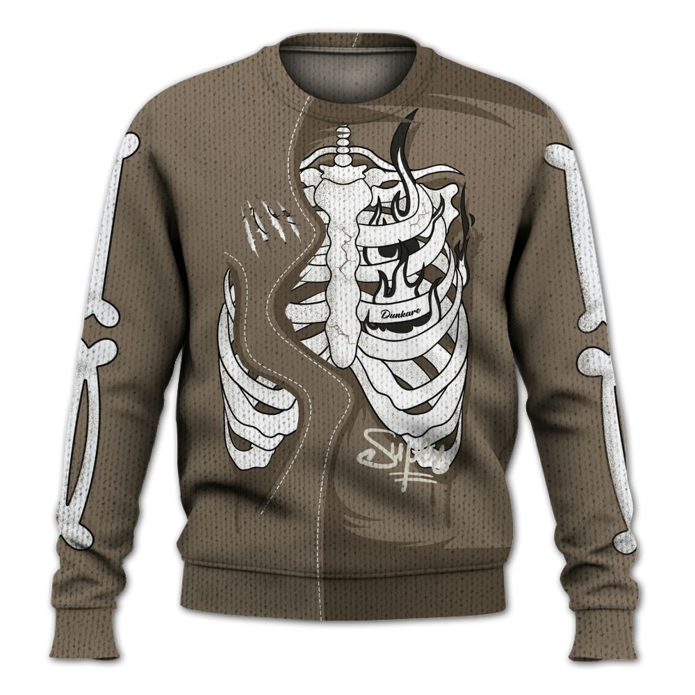 Knitted Sweater To Match Low OG Dark Mocha 1s - It's The Kick For Me