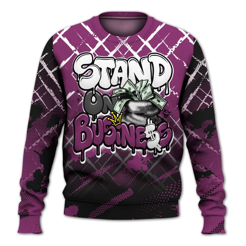 Sweatshirt To Match Air Max Sunder Gore Tex Bold Berry - Halftone Stand Business Dripping All Over Print