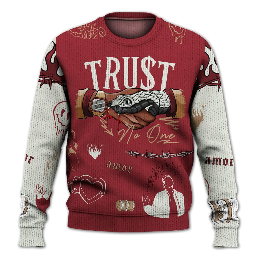 Sweater To Match Chicago 2025 40s Shirt, Snake Trust No One Graphic