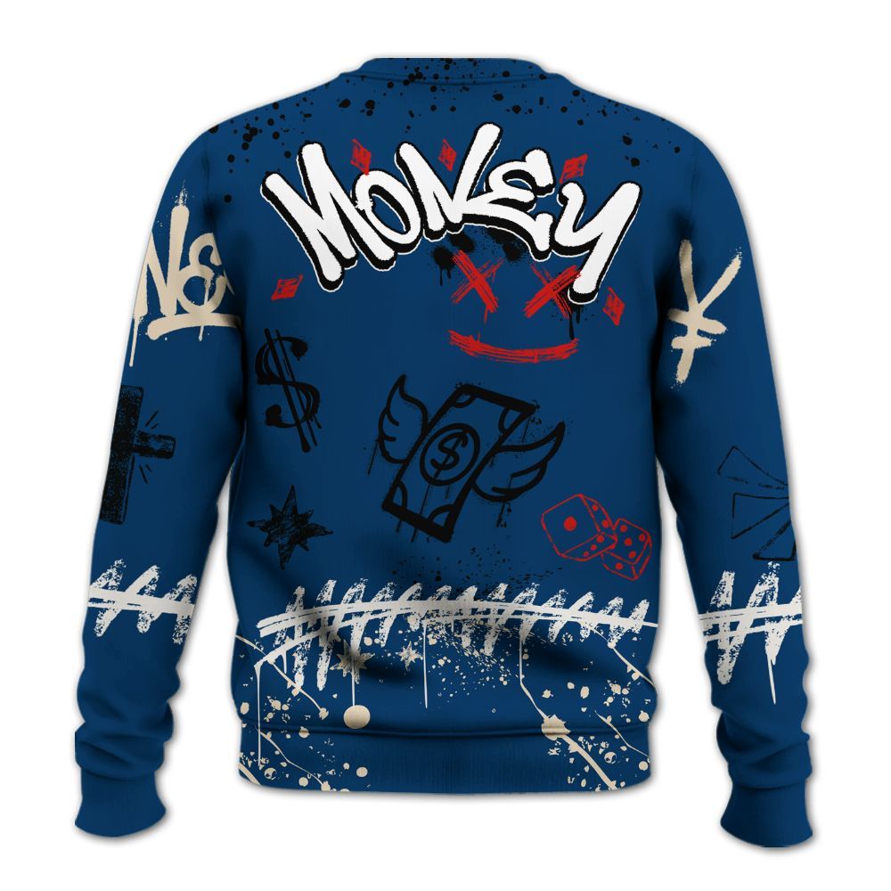 Sweatshirt To Match Retro Rare Air 11s - Everybody Paid In Full Crayon All Over Print