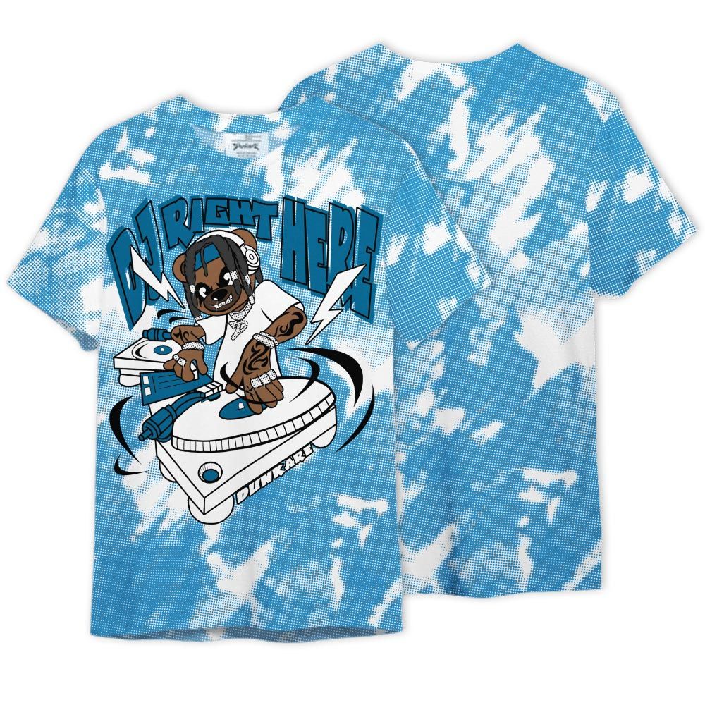 Shirt To Match Powder Blue 9s - DJ Right Here Bear Version 2 Shirt Unisex
