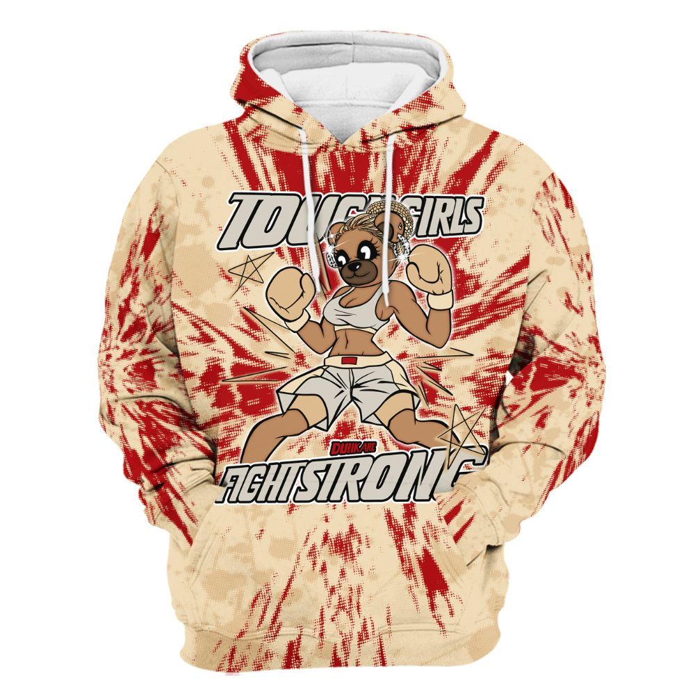 Hoodie To Match Dunk Low Strawberry Waffle - Gritty Girls Bear Luxury All Over Print