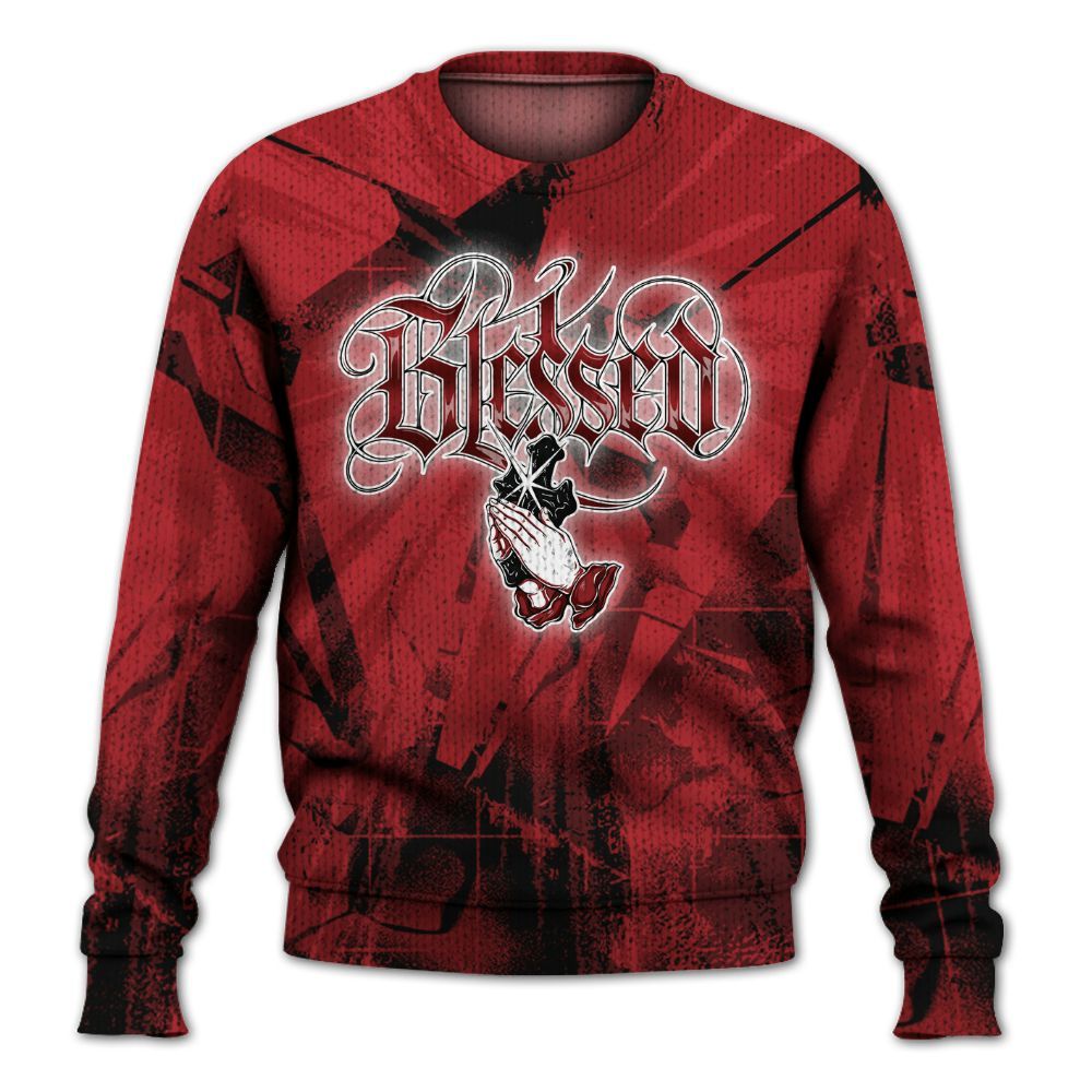 Sweater To Match Alternate Flu Game 12s - God Blessed Graphic