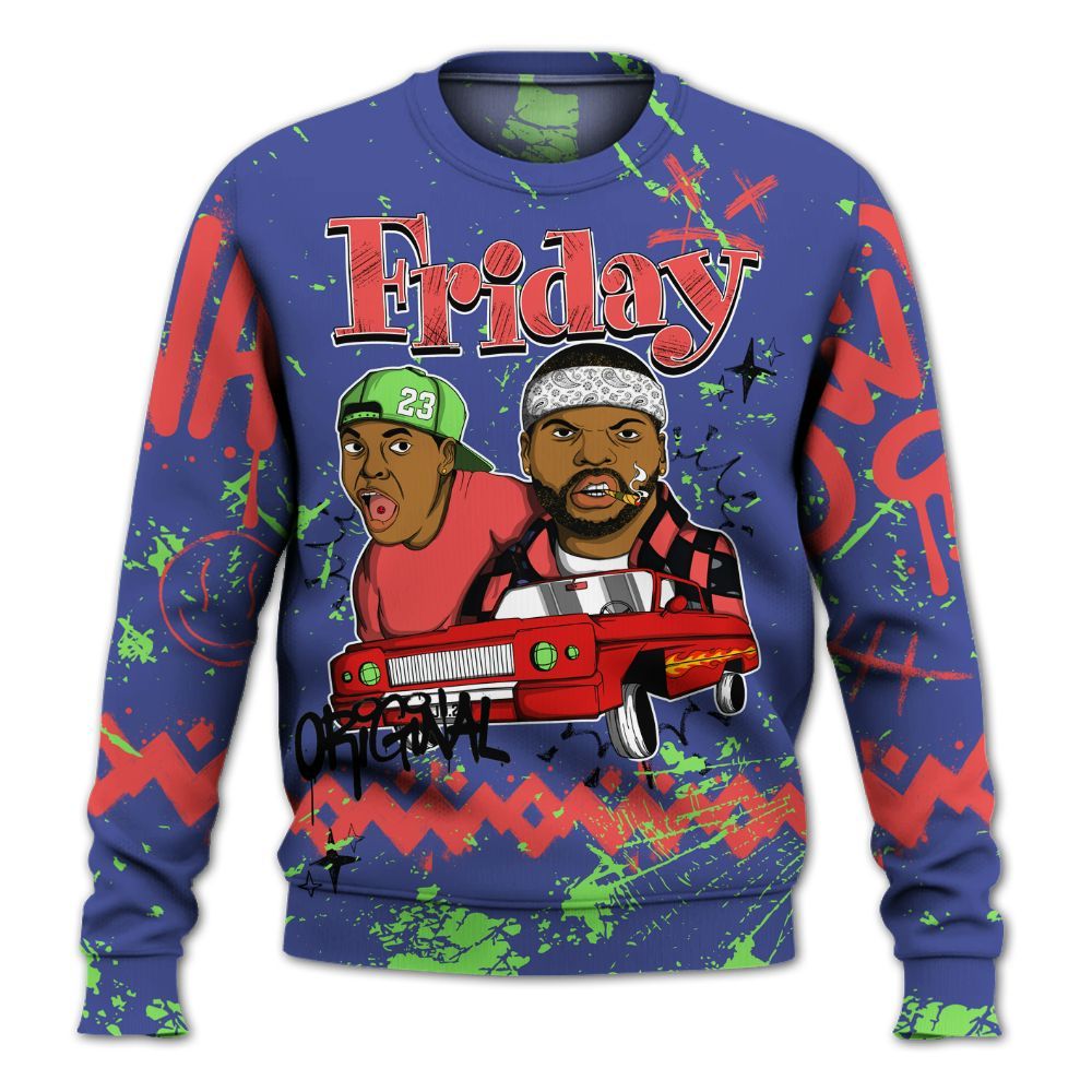 Sweatshirt To Match KD 4 Nerf - Friday Sneaker Crayon All Over Print