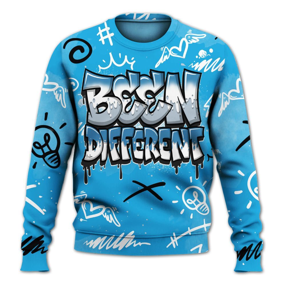 Sweatshirt To Match University Blue Low 2026 11s - Drip Been Di2ferent All Over Print