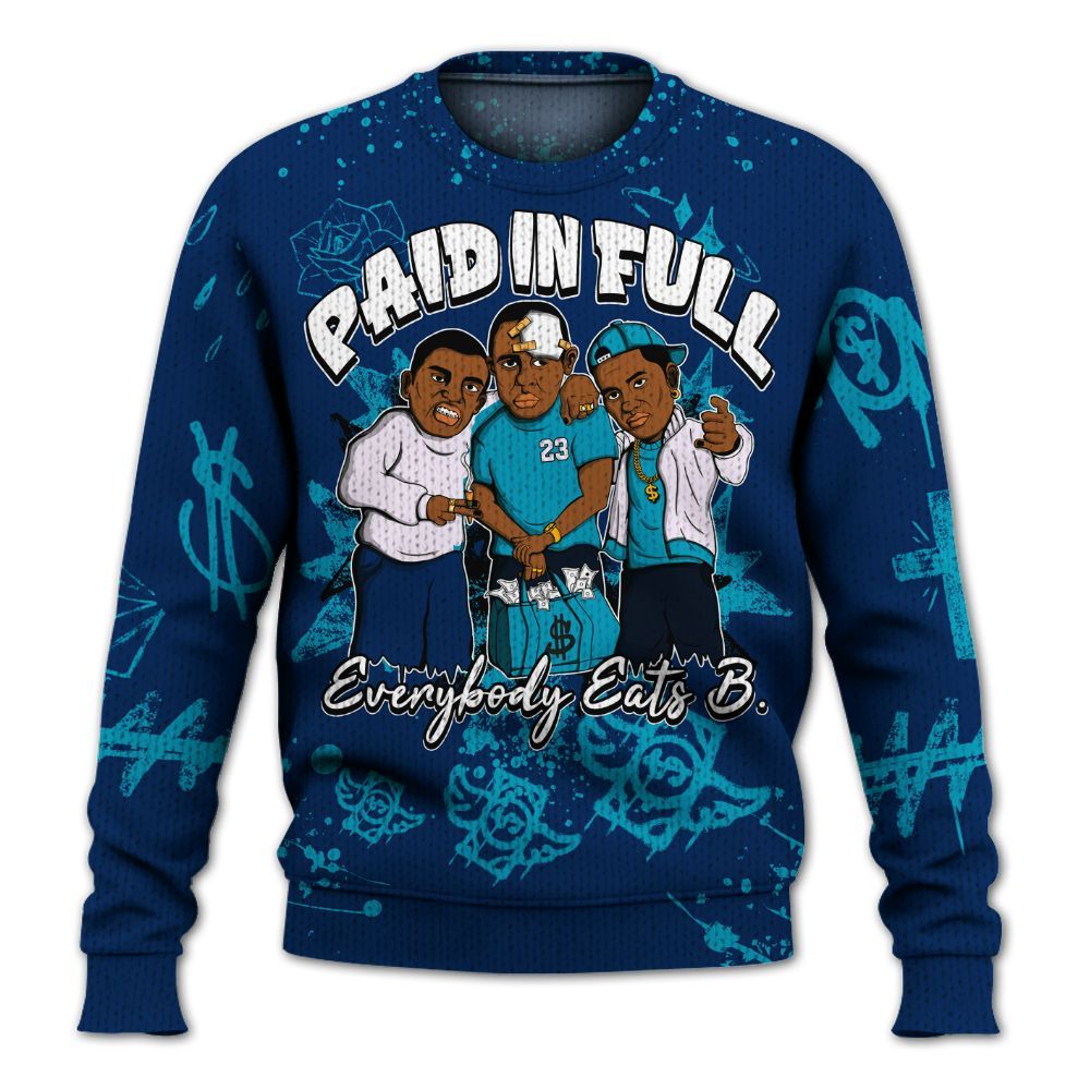 Knitted Sweater To Match Kobe 5 X-Ray - Everybody Paid In Full Crayon